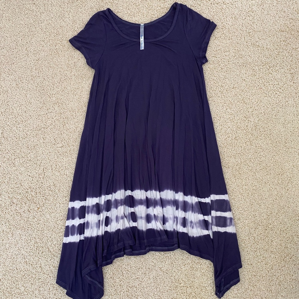 Ivy & Leo Blue Tie-Dye Dress